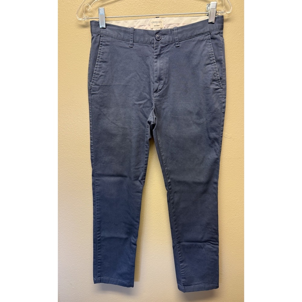 Crewcuts by J.Crew Skinny-Fit Pant In Flex Chino Boys SZ 14 Blue Stretch Cotton